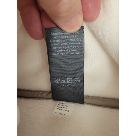 Champion Sweatshirt Women Medium White Fleece Soft Zip Activewear Athleisure - Picture 5 of 5